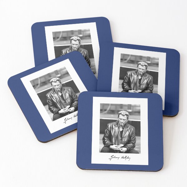 Item preview, Johnny Hallyday - Portrait jeune noir et blanc  classique designed and sold by unkrautshop.