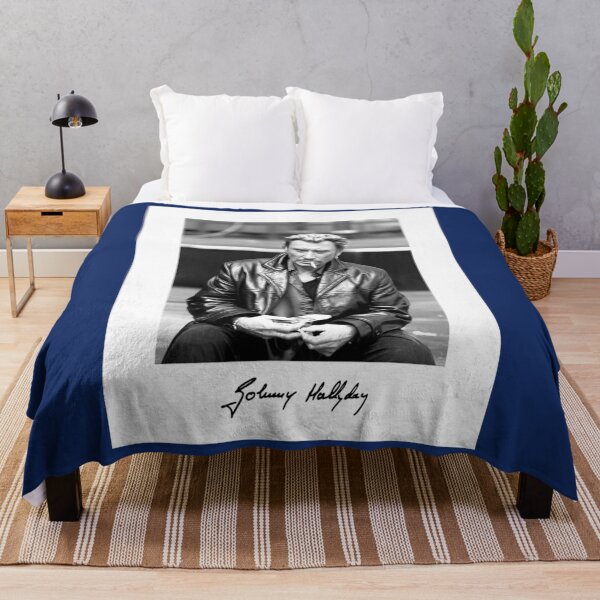 Item preview, Johnny Hallyday - Portrait jeune noir et blanc  classique designed and sold by unkrautshop.