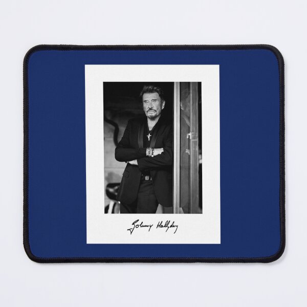Item preview, Johnny Hallyday - Portrait shooting noir et blanc  classique  designed and sold by unkrautshop.