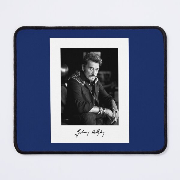 Item preview, Johnny Hallyday - Portrait shooting noir et blanc  classique designed and sold by unkrautshop.