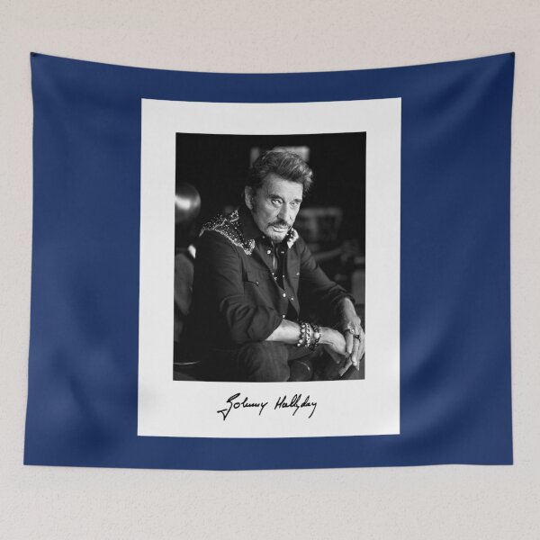 Item preview, Johnny Hallyday - Portrait shooting noir et blanc  classique designed and sold by unkrautshop.