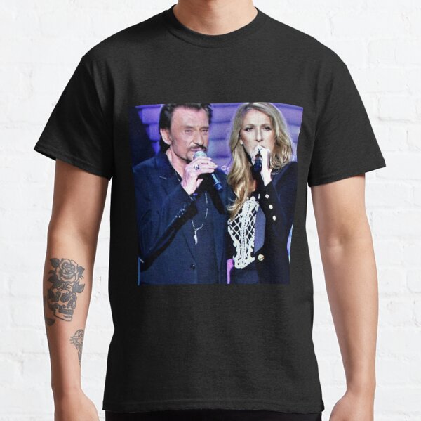 Johnny Hallyday et Céline dion classique T-shirt classique