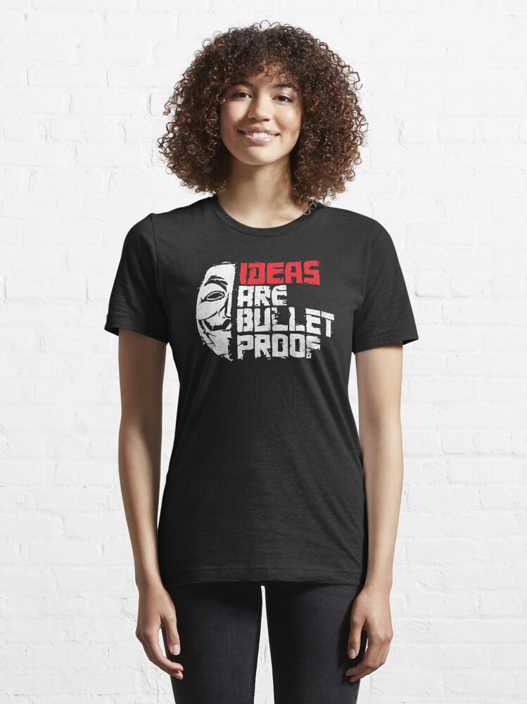 "IDEAS ARE BULLETPROOF" Tshirt for Sale by Redbubble