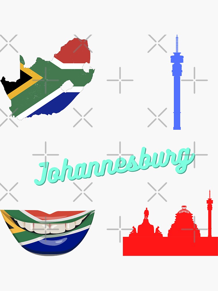 "Johannesburg Sticker Pack" Sticker by ForeverSun Redbubble