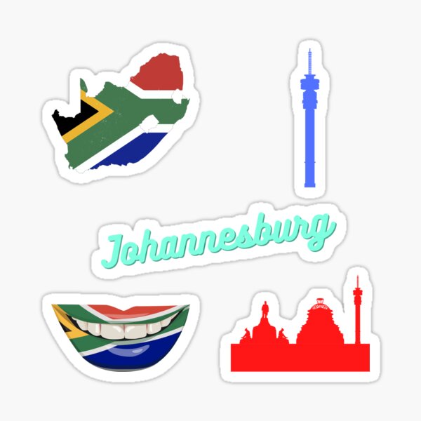 "Johannesburg Sticker Pack" Sticker by ForeverSun Redbubble