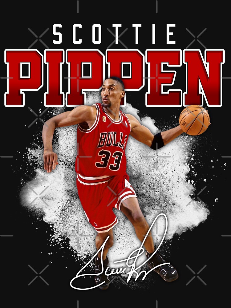 Scottie Pippen Basketball Legend Chicago Signature Vintage Retro 80s 90s  Bootleg Rap Style | Essential T-Shirt