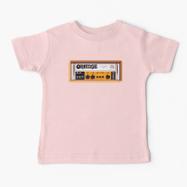 Amplificador de amplificador de color naranja Camiseta para bebés