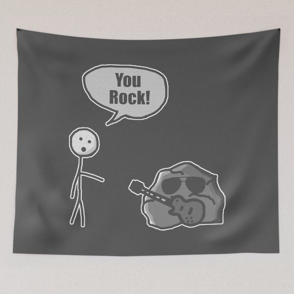 Item preview, You Rock - Funny Rock & Roll Pun designed and sold by ManuelPhedra.