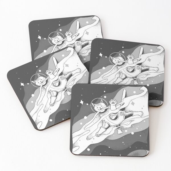 Item preview, Kitty visits the milky way designed and sold by catblip.