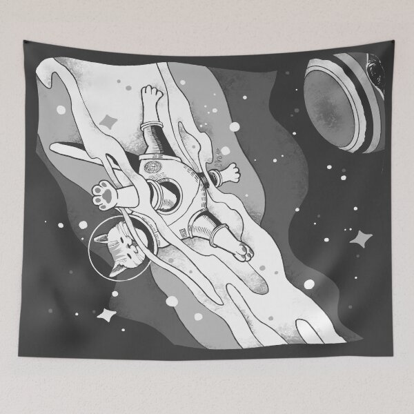 Item preview, Kitty visits the milky way designed and sold by catblip.