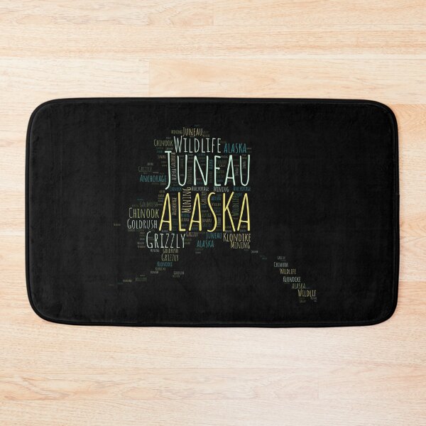 Item preview, Colorful Alaska Map Typography designed and sold by JanesCreations.