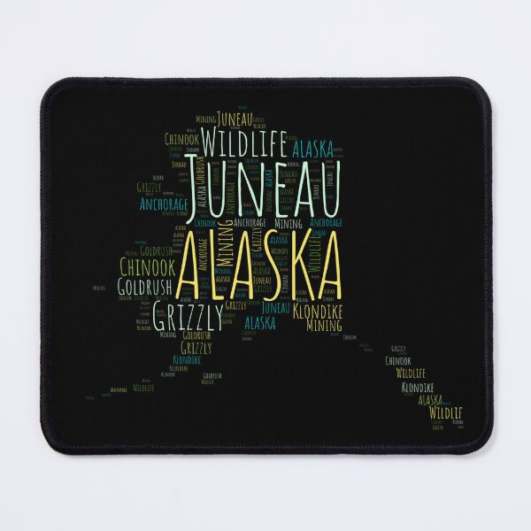 Item preview, Colorful Alaska Map Typography designed and sold by JanesCreations.