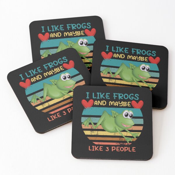 Item preview, Funny I Like Frogs and Maybe 3 People,Cool Frog Lover Retro Vintage Gift For Women Men designed and sold by pedrored369.