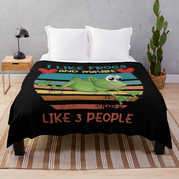 Item preview, Funny I Like Frogs and Maybe 3 People,Cool Frog Lover Retro Vintage Gift For Women Men designed and sold by pedrored369.