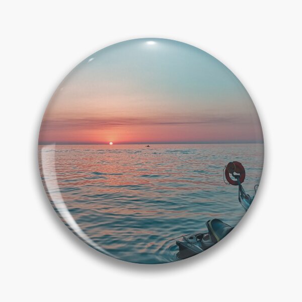 Item preview, Yellow  Sunset from the ocean & black jetski  designed and sold by anisbbmbrush.