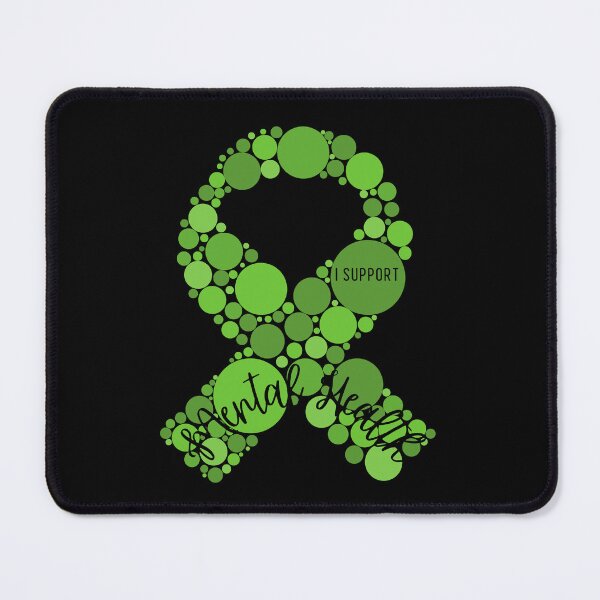 Item preview, Mental Health Awareness Green Ribbon designed and sold by RedSparkle.