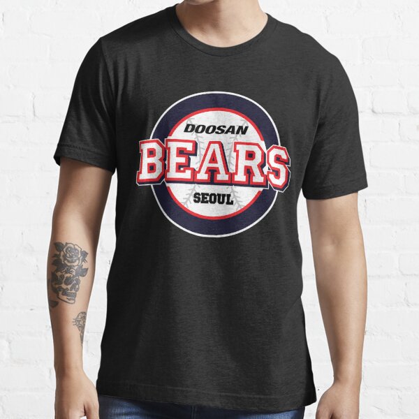 WWZY Men's Doosan Bears Seoul KBO Logo Classic Tshirt XX-Large Black :  : Fashion