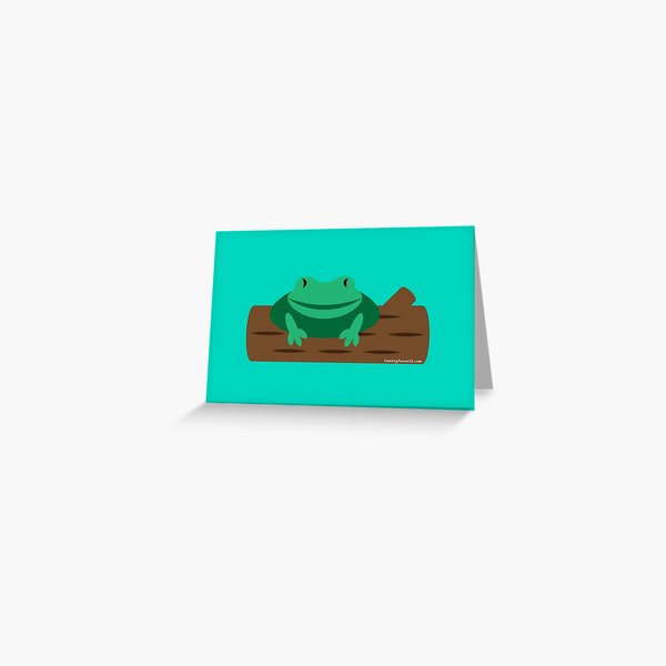 Frog On A Log | If I Were A Frog | Twenty Four Wild Greeting Card