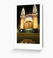 Reflections, Luna Park - Sydney Australia Greeting Card