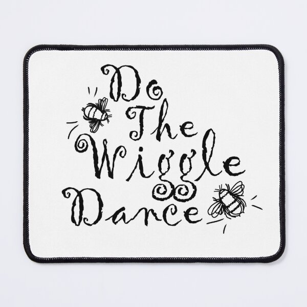 Item preview, Do The Wiggle Dance - Black Text with Wiggling Bees designed and sold by MountMercantile.