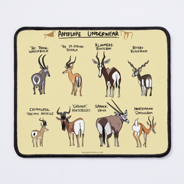 Item preview, Antelope Underwear designed and sold by Green Humour.