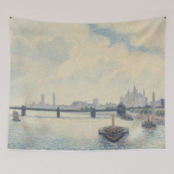 Aperçu de l'œuvre Charing Cross Bridge, Londres, Camille Pissarro , impressionniste français créée et vendue par Jaydee001.