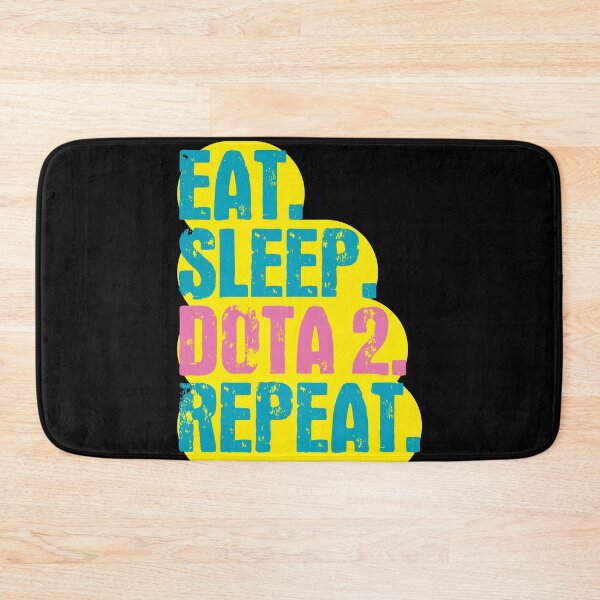 Item preview, Eat Sleep Dota 2 Repeat - Funny Retro Vintage Colors Typography Satire designed and sold by FunnyHomeQuotes.