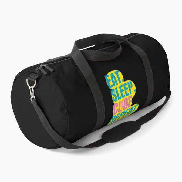 Item preview, Eat Sleep Code Repeat - Funny Retro Vintage Colors Typography Satire designed and sold by FunnyHomeQuotes.