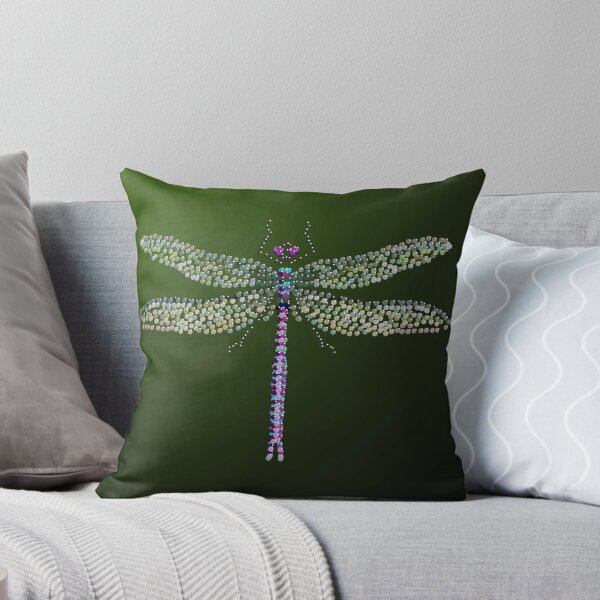 Item preview, Bedazzled Dragonfly with Green to Black Background designed and sold by Roger Swezey.
