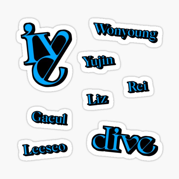 Kpop IVE I Am Sticker / Wonyoung / Yujin / Izone / IVE Kitsch / IVE  Photocard / Kpop Toploader / Polco Sticker / Love Dive 