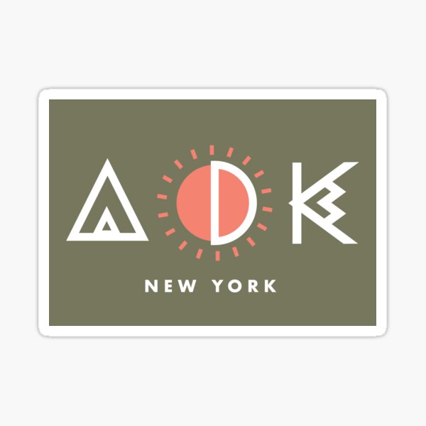 Item preview, Adirondacks New York Geometric Design designed and sold by CampStamps.