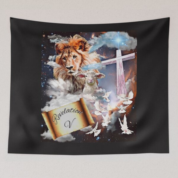 Item preview, Lion and Lamb Revelation 5:5 designed and sold by Tripp Art Studio.