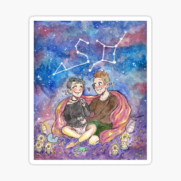 scomiche - leo and virgo Sticker