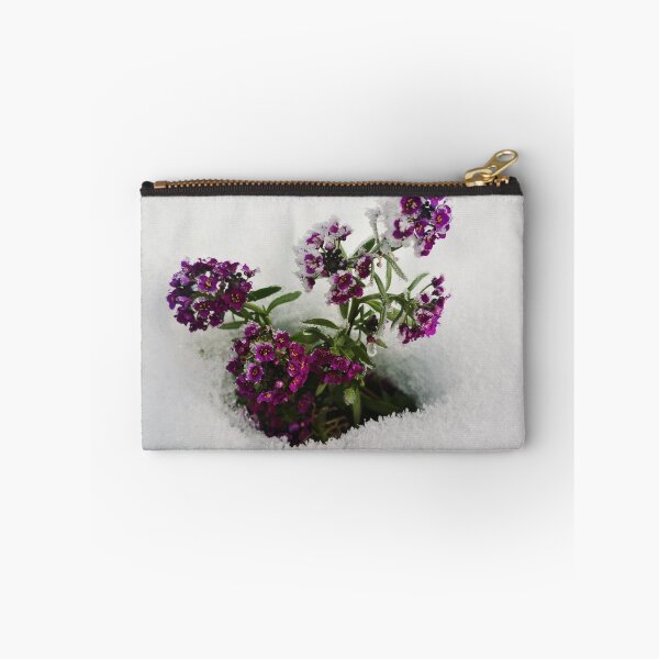 Item preview, Pretty purple flowers in the snow! designed and sold by creativechuckie.