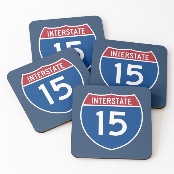 Item preview, American Road Signs Interstate Highway Number Shield  15.   designed and sold by JeffGlassCreat.