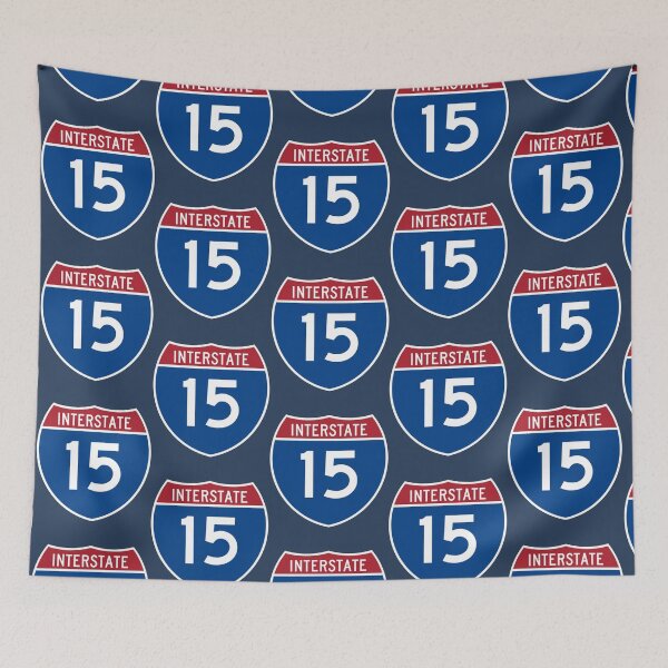 Item preview, American Road Signs Interstate Highway Number Shield  15.   designed and sold by JeffGlassCreat.