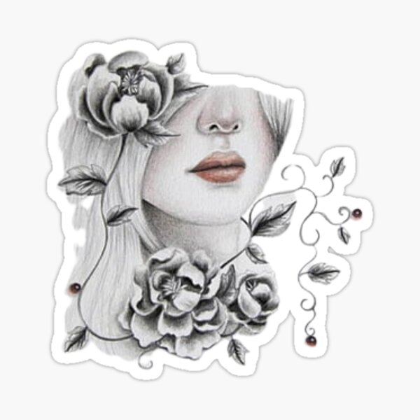 Pencil Art Stickers for Sale