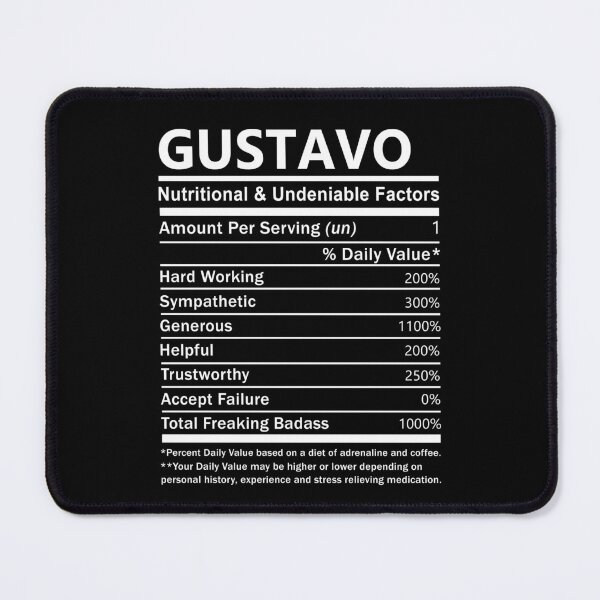 Item preview, Gustavo Name T Shirt - Gustavo Nutritional And Undeniable Factors Gift Item Tee designed and sold by celiagomez456.