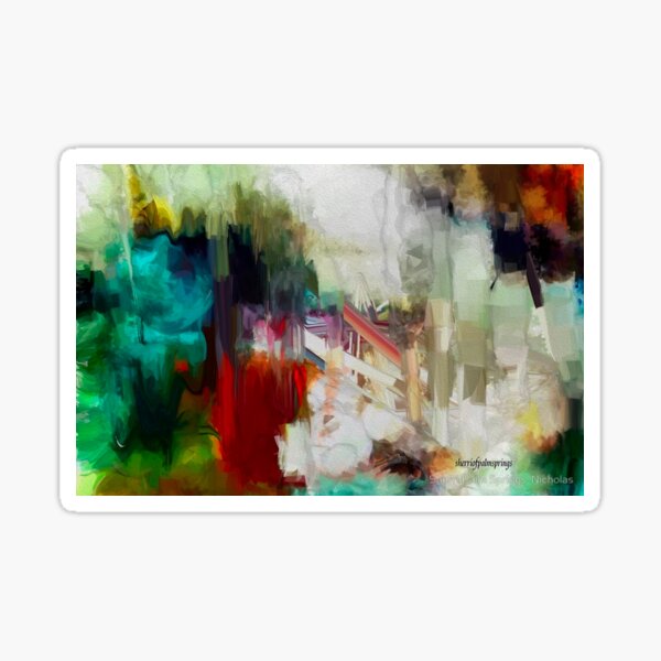 Abstract Staircase Sticker