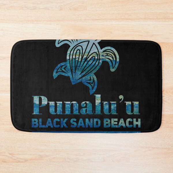 Item preview, Punaluu Black Sand Beach Turtle Classic designed and sold by TINADAWKINS.