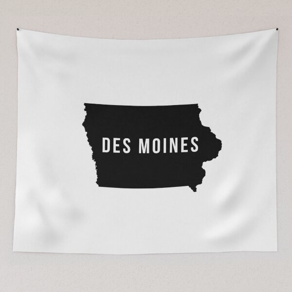 Item preview, Des Moines, Iowa State Silhouette designed and sold by CartoCreative.