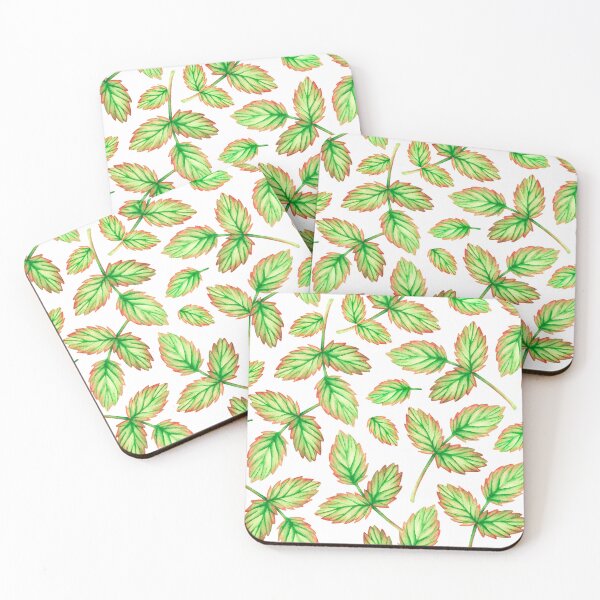 Item preview, Green leaf pattern. Watercolor drawing. designed and sold by Trilisti.
