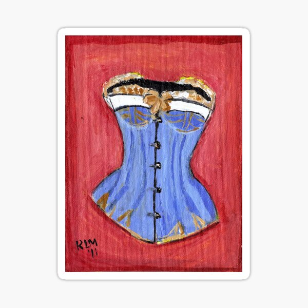 6 Pack Vintage Victorian Underwear Corset Shoes Drawers  Sticker