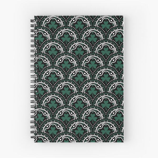 Item preview, St Patricks Day Dark Green Shamrock Leaves Pattern designed and sold by mrhighsky.
