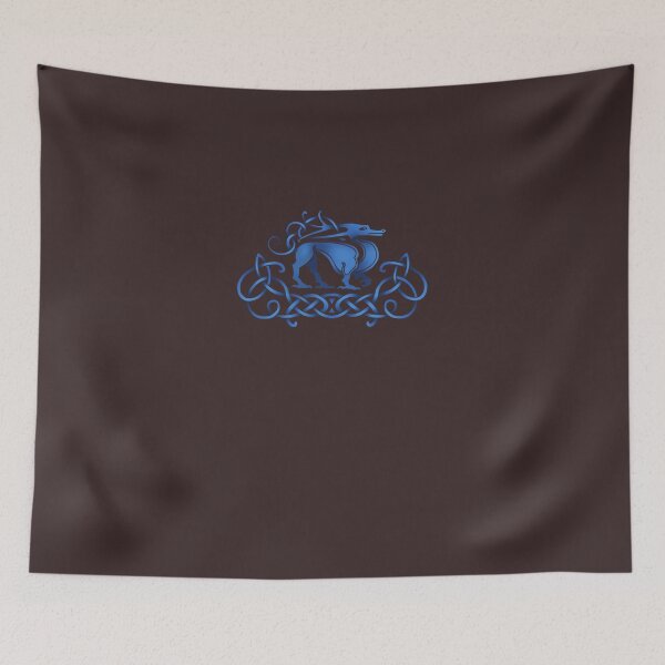 Item preview, Pictish Dragon_Blue Essential T-Shirt designed and sold by saschalengle.
