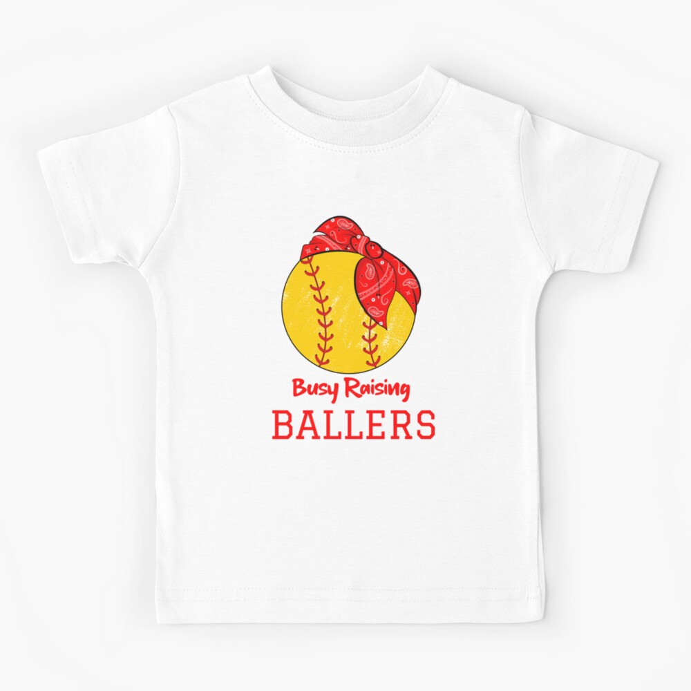 Baseball Shirt Women Busy Raising Ballers Shirt Funny Baseball Mom Short  Sleeve Tee Top at  Women’s Clothing store