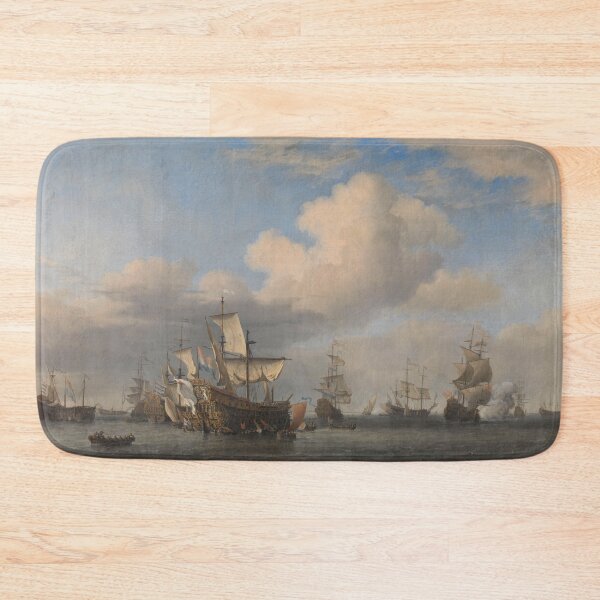 Item preview, Scene from the Four Days Battle in 1666 designed and sold by OneFunnyDesign.