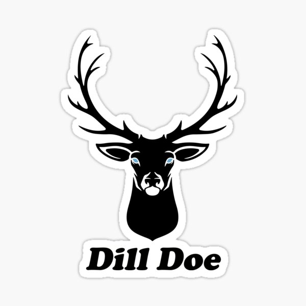 "Silhouette Dill Doe" Sticker by Chitraa227Store Redbubble