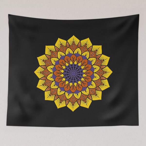 Item preview, Joyeux Diwali - conception de fleurs colorées designed and sold by FalguniShankar.