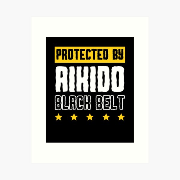Artikel-Vorschau von Geschützt durch Aikido Black Belt, designt und verkauft von 9N20.